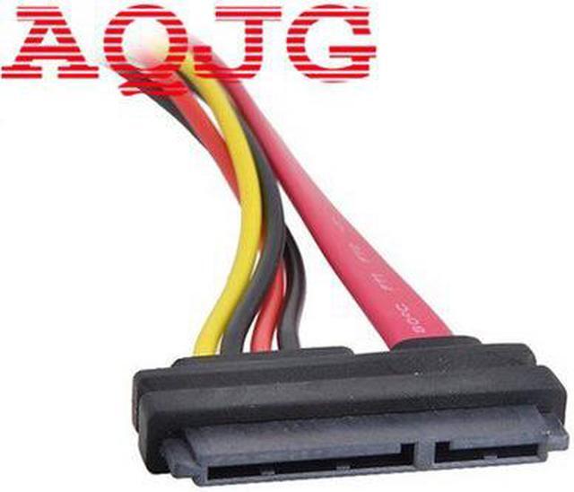 Alt view image 3 of 4 - SATA Extender Cable 22Pin Male to Female 7+15 Pin Serial ATA SATA Data Power Combo Extension Cables Cord 30CM