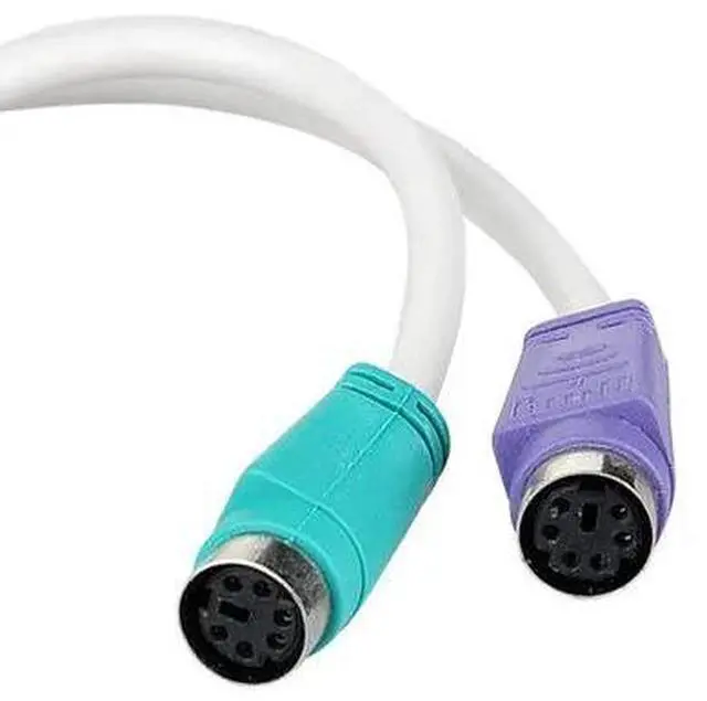 Alt view image 5 of 6 - USB Male To PS/2 PS2 Female Cable Adapter Converter Use USB  to PS2 Cord  Converter Adapter For Keyboard Mouse  white