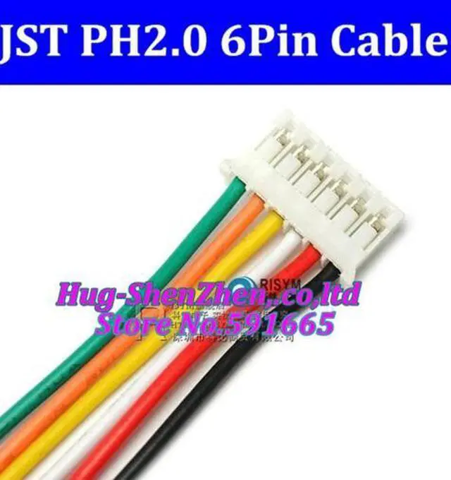 Main image of 20pcs/lot  JST 2.0mm PH2.0 PH 2.0 6pin PH-6p connector with cable 100mm wire 24AWG