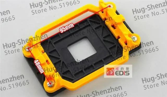 Alt view image 2 of 4 - CPU Radiator Fan Holder Computer Desktop Mainboard Bracket Base Mount for AMD AM2/AM2+/AM3/AM3+  3pcs/lot