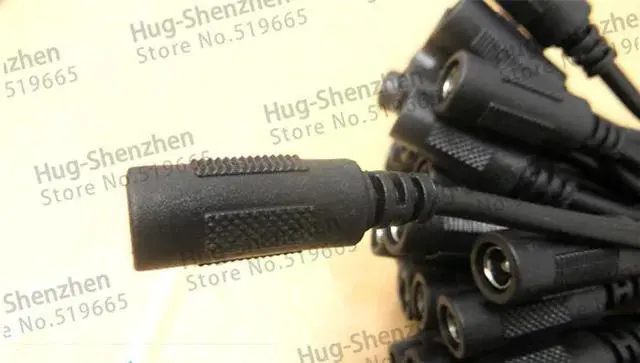 Alt view image 4 of 6 - 30cm DC power female connector power cord cable size 5.5*2.1 Power female Plug Connector for Monitoring,led light--10pcs