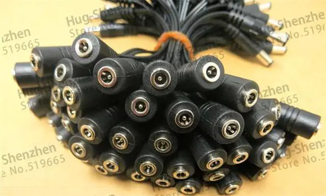 Alt view image 2 of 6 - DC Power Plug 5.5x2.5mm Male To 3.5x1.35mm Female Power Cable Cord Adapter , 5.5*2.5 Male, 3.5*1.35 Female, 10Qty,