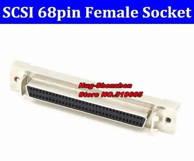 Main image of SCSI 68pin Female Socket 68-pin straight Inserting plate female PCB adapter -1pcs/lot