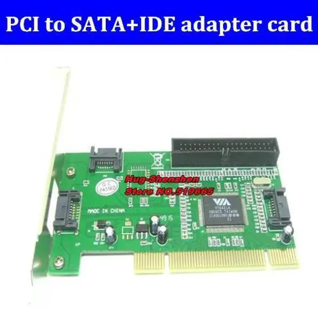 Alt view image 4 of 6 - PCI to SATA+IDE adapter card XBOX360 Brush Tool VIA VT6421 PCI to SATA expansion card