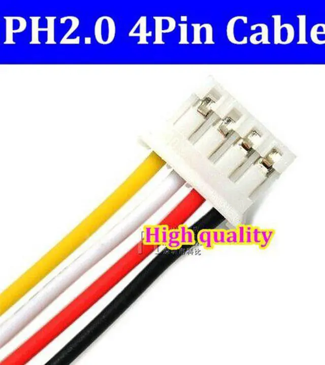 Main image of wholesale  PH2.0 PH 2.0 4pin PH-4pin connector with cable 250mm wire 24AWG