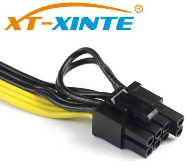 Alt view image 5 of 6 - 10Pcs Modular PSU Power Supply Cables PCI e 6pin to PCI-e 8 pin +6pin PCI Express Internal Splitter Ribbon Miner Cable