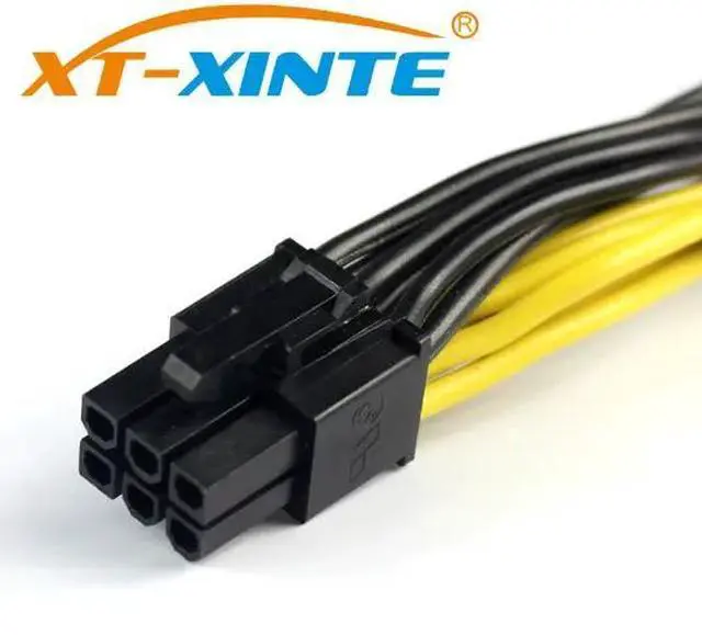 Alt view image 4 of 6 - 10Pcs Modular PSU Power Supply Cables PCI e 6pin to PCI-e 8 pin +6pin PCI Express Internal Splitter Ribbon Miner Cable