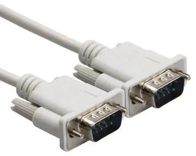 Alt view image 5 of 6 - DB9 Female to Male Serial Null Modem Cable F/M RS232  DB9 Serial RS-232 Com 1.5m 5ft Male to Female Cable Lead for computerWhite