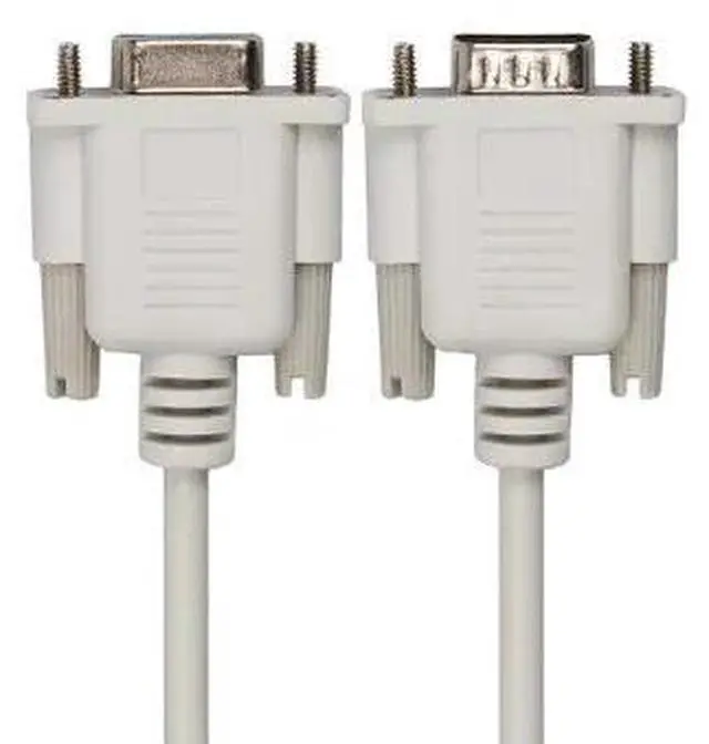 Alt view image 4 of 6 - DB9 Female to Male Serial Null Modem Cable F/M RS232  DB9 Serial RS-232 Com 1.5m 5ft Male to Female Cable Lead for computerWhite