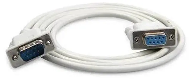 Alt view image 3 of 6 - DB9 Female to Male Serial Null Modem Cable F/M RS232  DB9 Serial RS-232 Com 1.5m 5ft Male to Female Cable Lead for computerWhite