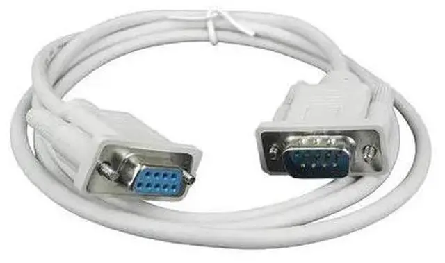 Alt view image 6 of 6 - DB9 Female to Male Serial Null Modem Cable F/M RS232  DB9 Serial RS-232 Com 1.5m 5ft Male to Female Cable Lead for computerWhite