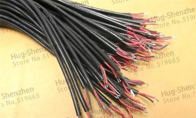 Alt view image 3 of 6 - 30cm DC power male connector power cord cable size 3.5*1.35 Power Male Plug Connector for Monitoring.led light--50pcs