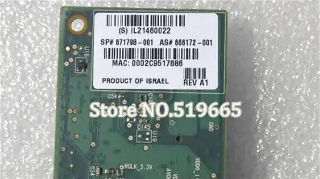 Alt view image 4 of 5 - 671798-001 PCIe x8 NIC 10Gigabit 10GBe SFP+ Single Port Server Adapter 10Gbit Network Card