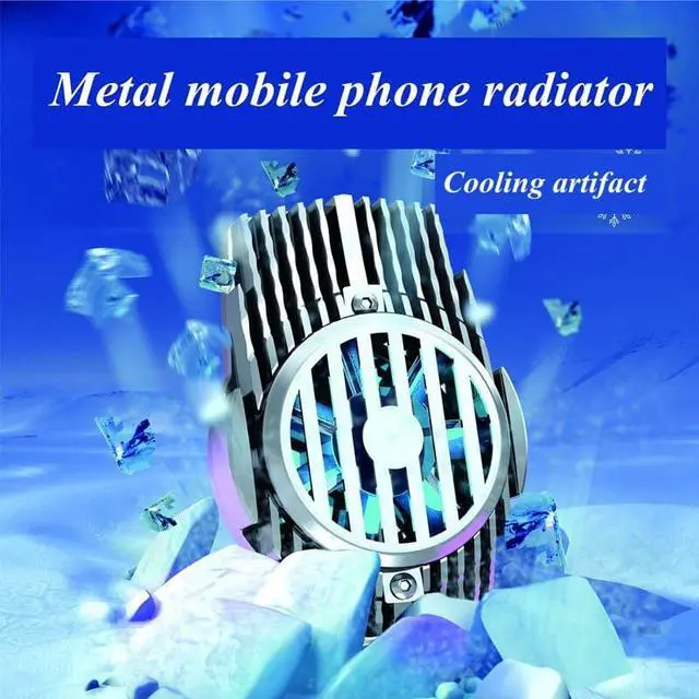 Alt view image 2 of 6 - X5 Metal ABS Portable Universal Semiconductor Cooler for PUBG Mobile Phone Game Fast Cooling Fan Radiator for IPhone Android IOS