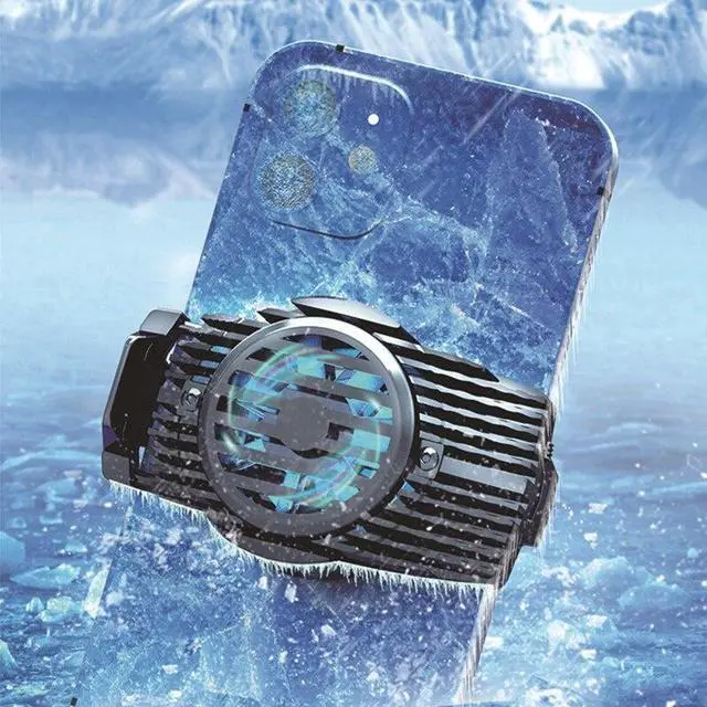 Alt view image 5 of 6 - X5 Metal ABS Portable Universal Semiconductor Cooler for PUBG Mobile Phone Game Fast Cooling Fan Radiator for IPhone Android IOS