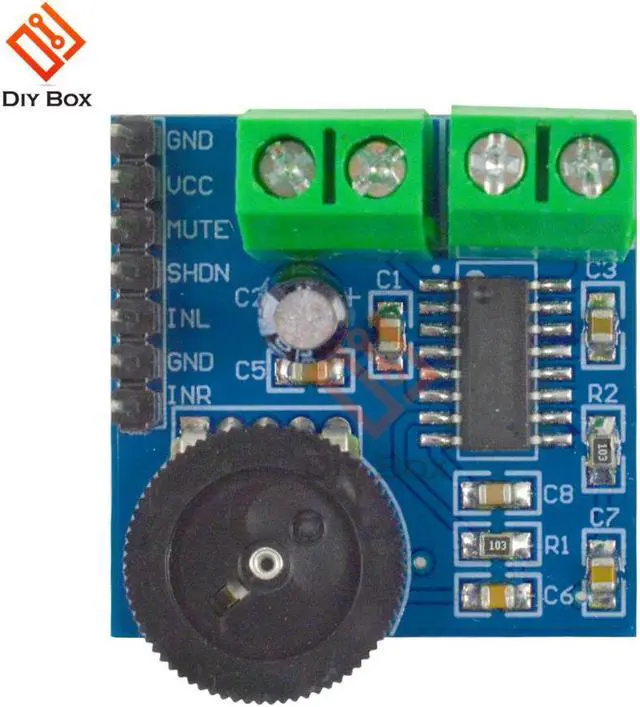 Alt view image 2 of 4 - PAM8403 Class D power Amplifier Board module 5V 3W * 2 Audio Stereo AMP Volume Control Sound Board amplifier for speakers