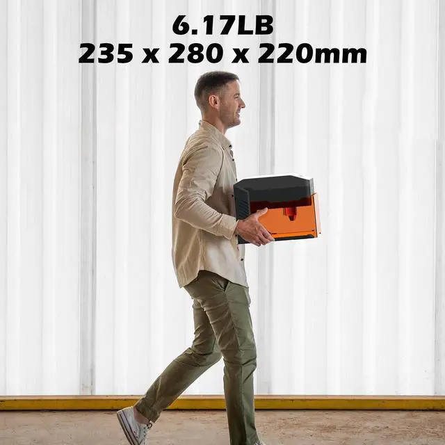 Alt view image 4 of 5 - Kiosk 10W Laser Engraver, Light Weight & Portable Laser Engraver Machine, Home Laser Cutter with Acrylic Enclosure for DIY Wood/Leather/Metal, 3.9 x 3.9inch Engraving Area, Laser Safety Class 1