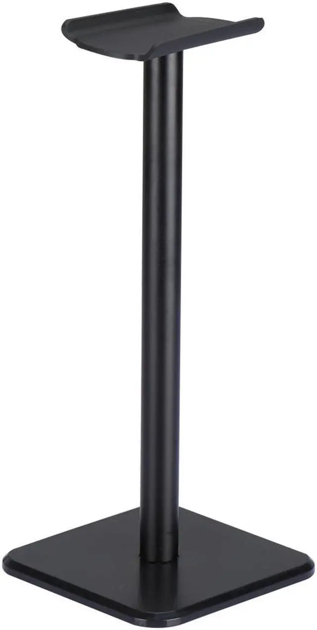 Alt view image 4 of 7 - Headphone Stand Headset Holder  Earphone Stand with Aluminum Supporting Bar Flexible Headrest ABS Solid Base for All Headphones Size (Black)