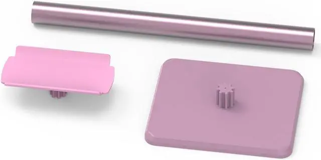 Alt view image 7 of 7 - Headphone Stand Headset Holder  Earphone Stand with Aluminum Supporting Bar Flexible Headrest ABS Solid Base for All Headphones Size (Pink)