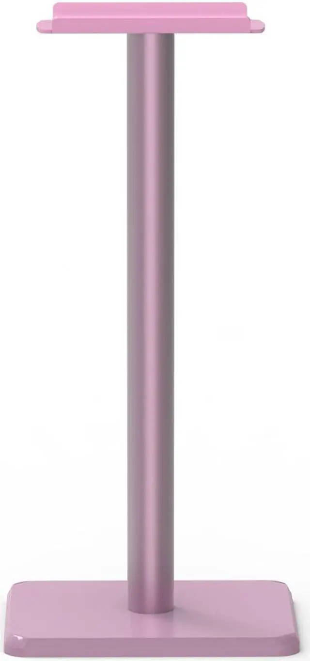 Alt view image 5 of 7 - Headphone Stand Headset Holder  Earphone Stand with Aluminum Supporting Bar Flexible Headrest ABS Solid Base for All Headphones Size (Pink)