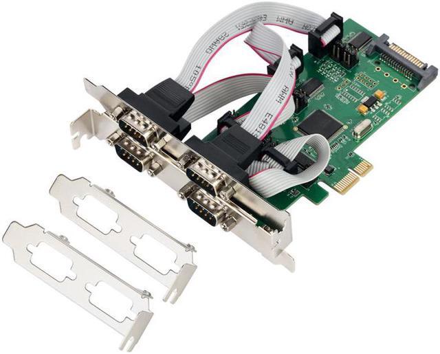 Main image of PCI express 4 port Serial card Industrial Multi RS-232 DB9 COM port adapter for Serial Networking Monitoring Equipment