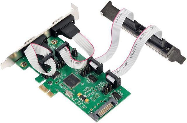 Alt view image 2 of 5 - PCI express 4 port Serial card Industrial Multi RS-232 DB9 COM port adapter for Serial Networking Monitoring Equipment