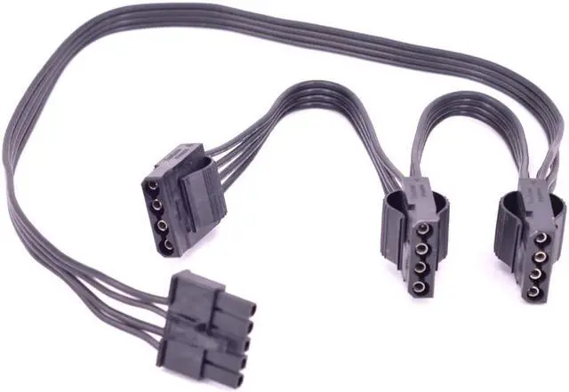Alt view image 5 of 6 - 5 Pin to 3 Port Peripheral 4 Pin Molex IDE Power Supply Cable for Cooler Master VSM750 VSM650 VSM550 PSU Modular