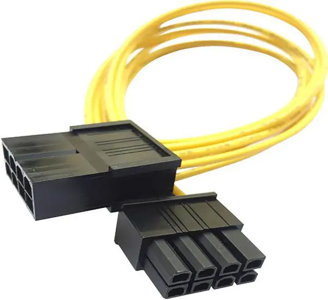 Alt view image 3 of 3 - 8inch Molex 8-pin Pci Express To Pcie 8 Pin (6+2) Pc Motherboard Graphics Video Card Pci-e Gpu Vga Atx Psu Power Extension Cable