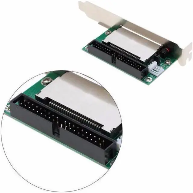 Alt view image 2 of 6 - 40 Pin CF To IDE Compact Flash Card Adapter Bootable Computer Accessories IDE Converter Card For Laptop PCI Bracket Back Panel