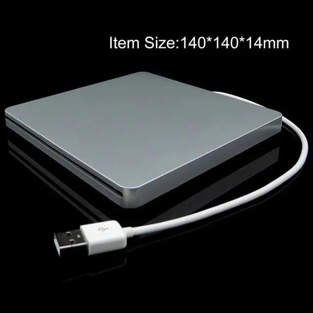 Alt view image 6 of 6 - DVD-RW Laptop External DVD Burner Drives Box Enclosure Case Suction Super Slim USB 2.0 Slot DVD Portatil Drive blu ray