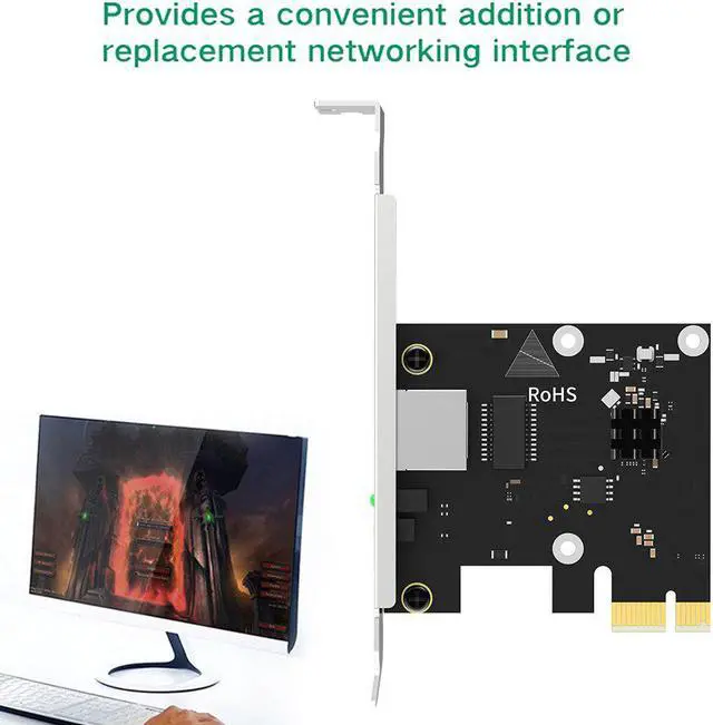 Alt view image 4 of 6 - 2.5G PCI-E Network Adapter LAN Card PCIE Card 2500Mbps Gigabit Network Card For RTL8125 RJ45 Wired Network Card 10/100/1000Mbps