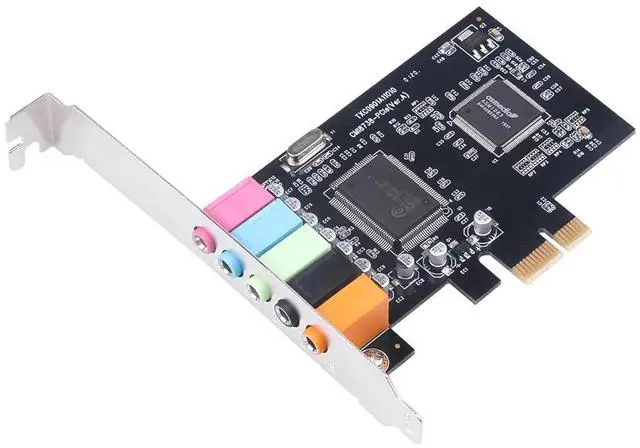 Alt view image 4 of 6 - Sound card PCIE  5.1 channels CMI8738 Chipset Audio Digital  interface PCI Express SoundCard
