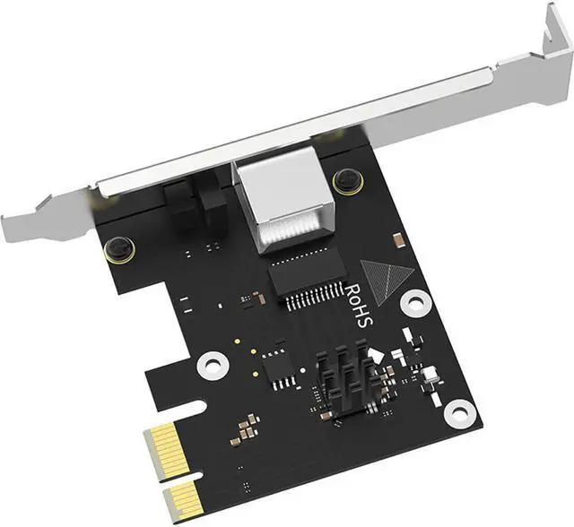Alt view image 2 of 6 - 2.5G PCI-E Network Adapter LAN Card PCIE Card 2500Mbps Gigabit Network Card For RTL8125 RJ45 Wired Network Card 10/100/1000Mbps