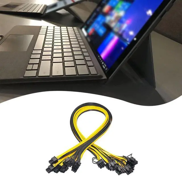 Alt view image 2 of 6 - 6 Pcs 6 Pin PCI-e To 8 Pin (6 + 2) PCI-E (Male To Male) GPU Power Cable 50cm For Graphics Cards Mining Server Board