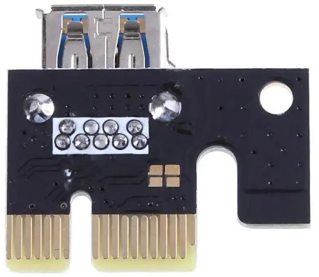 Alt view image 6 of 6 - 60cm USB3.0 PCI-E Riser Card SATA 15Pin Male to 4Pin Power 1X/16X PCIe Extender Professional Mining Tool for Bitcoin Miner-006