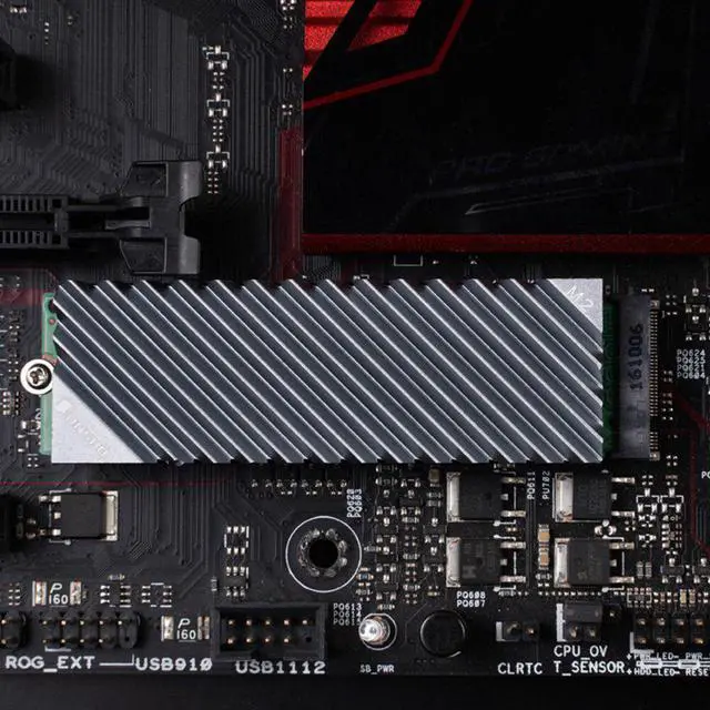 Alt view image 2 of 6 - M.2 SSD NVMe Heat Sink Heatsink M2 2280 SSD Hard Disk Aluminum Heat Sink with Thermal Pad for Desktop PC Cooler Thermal Gasket