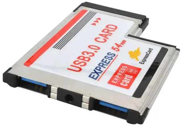Alt view image 2 of 6 - Kebidumei  Express Card 54mm to USB 3.0 Card 2 Port Expresscard PCI-E to USB Adapter Converter