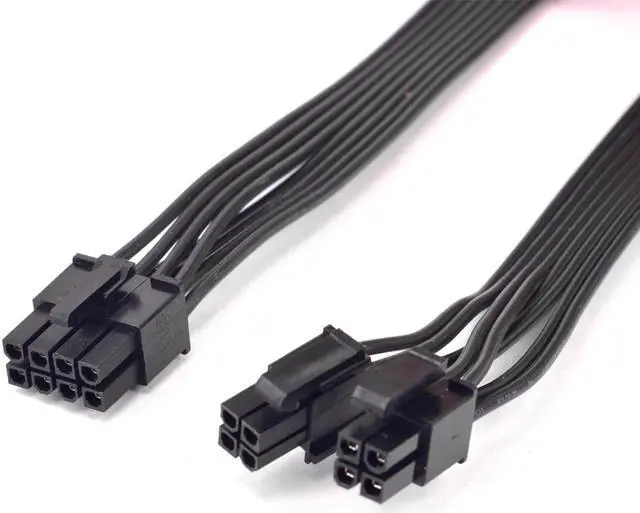 Alt view image 2 of 4 - CPU 8pin to 4+4pin Power supply Cable ATX 12V Durable P4 to P8 for Segotep GP900G 800W Full Modular