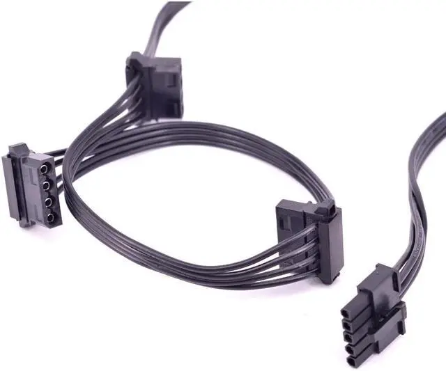 Alt view image 2 of 6 - 5 Pin to 3 Port Peripheral 4 Pin Molex IDE Power Supply Cable for Cooler Master VSM750 VSM650 VSM550 PSU Modular
