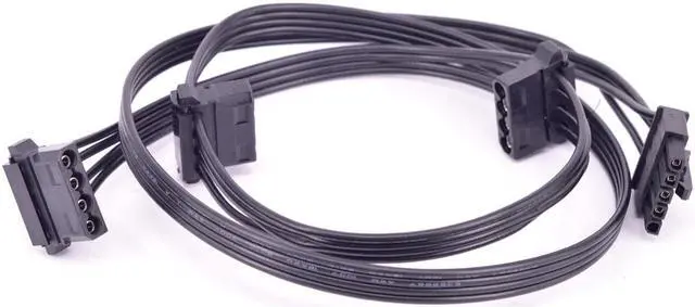 Alt view image 6 of 6 - 5 Pin to 3 Port Peripheral 4 Pin Molex IDE Power Supply Cable for Cooler Master VSM750 VSM650 VSM550 PSU Modular