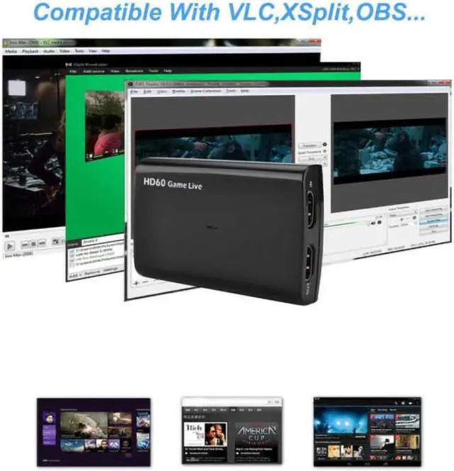 Alt view image 2 of 5 - HD60 Game Live 1080P Full HD Video Capture Card USB 3.0 Capture Adapter For Live Streaming Microsoft for Mac for VLC,Xsplit,OBS