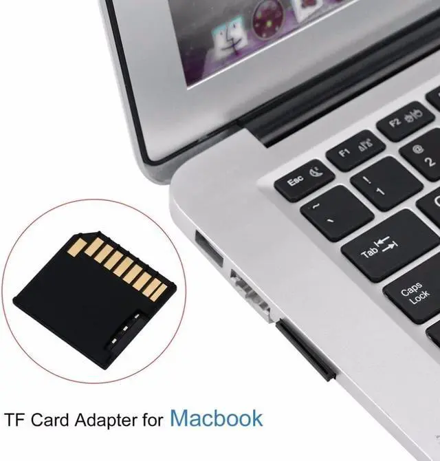 Alt view image 3 of 6 - Portable Mini Short SDHC TF SD Card Adapter Flash Drive for MacBook Air TF Card Memory Adapter Drive Secure Digital Card Adapter