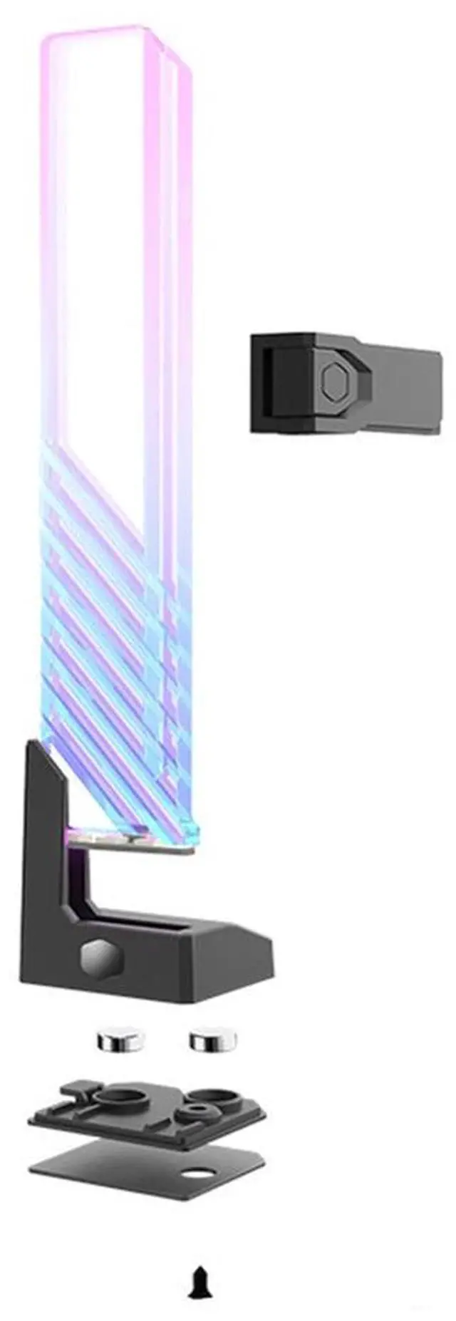 Alt view image 2 of 6 - New ARGB Graphics Card Bracket GPU Jack Bracket Desktop Computer Chassis Graphics Card Water Cooling Kit Cooling Support Bracket