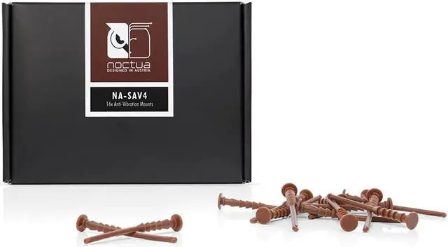 Main image of Noctua NA-SAV4 Silicone Screws Computer Case Fan Rubber Damping Noise Vibration absorption screw 16pcs/set