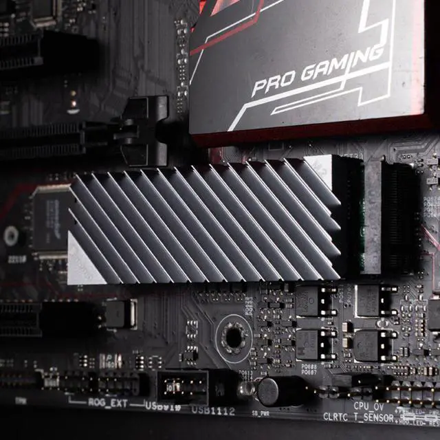 Alt view image 6 of 6 - M.2 SSD NVMe Heat Sink Heatsink M2 2280 SSD Hard Disk Aluminum Heat Sink with Thermal Pad for Desktop PC Cooler Thermal Gasket