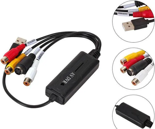 Alt view image 4 of 6 - USB 2.0 Easycap Capture 4 Channel Video TV DVD VHS Audio Capture Adapter Card TV Video DVR