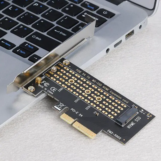 Alt view image 3 of 6 - Add On Cards M.2 NVME SSD to PCI-E Adapter Module PCIE Adapter M.2 NVME/M2 PCIE Adapter Computer Expansion Cards M2