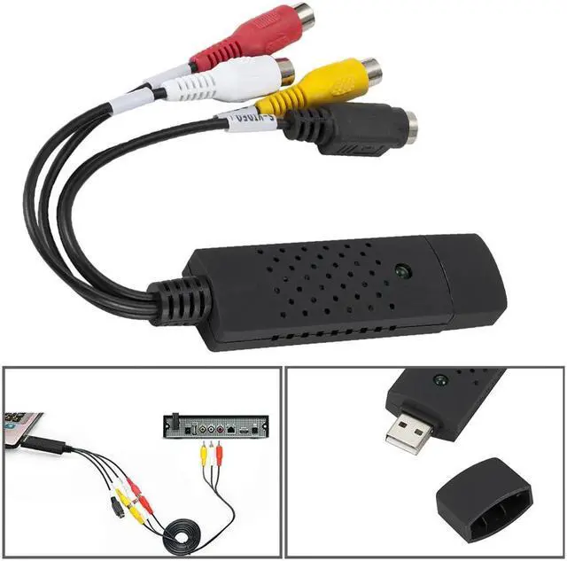 Alt view image 4 of 6 - Digital Audio Capture Card USB 2.0 Video TV VHS to DVD Set Converter Household Computer Safety Parts for Windows