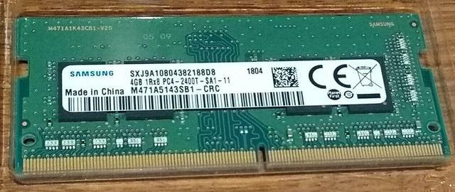 Samsung M471A5143SB1-CRC 8GB (2 X 4GB) SODIMM DRR4 2400MHZ 1RX8