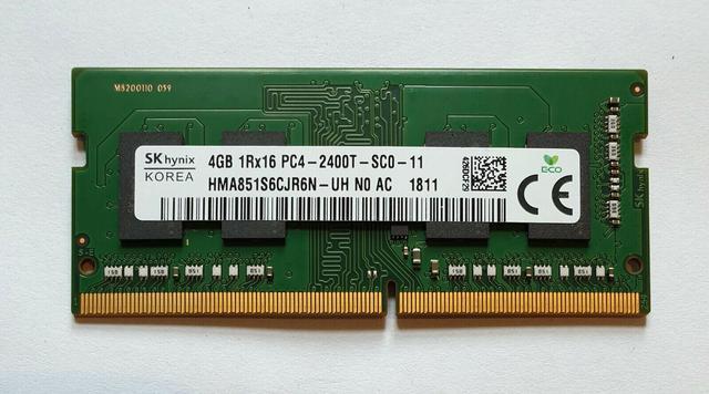 Computer Ram, SK Hynix 4GB 1Rx16 PC4-2400T-SCO-11